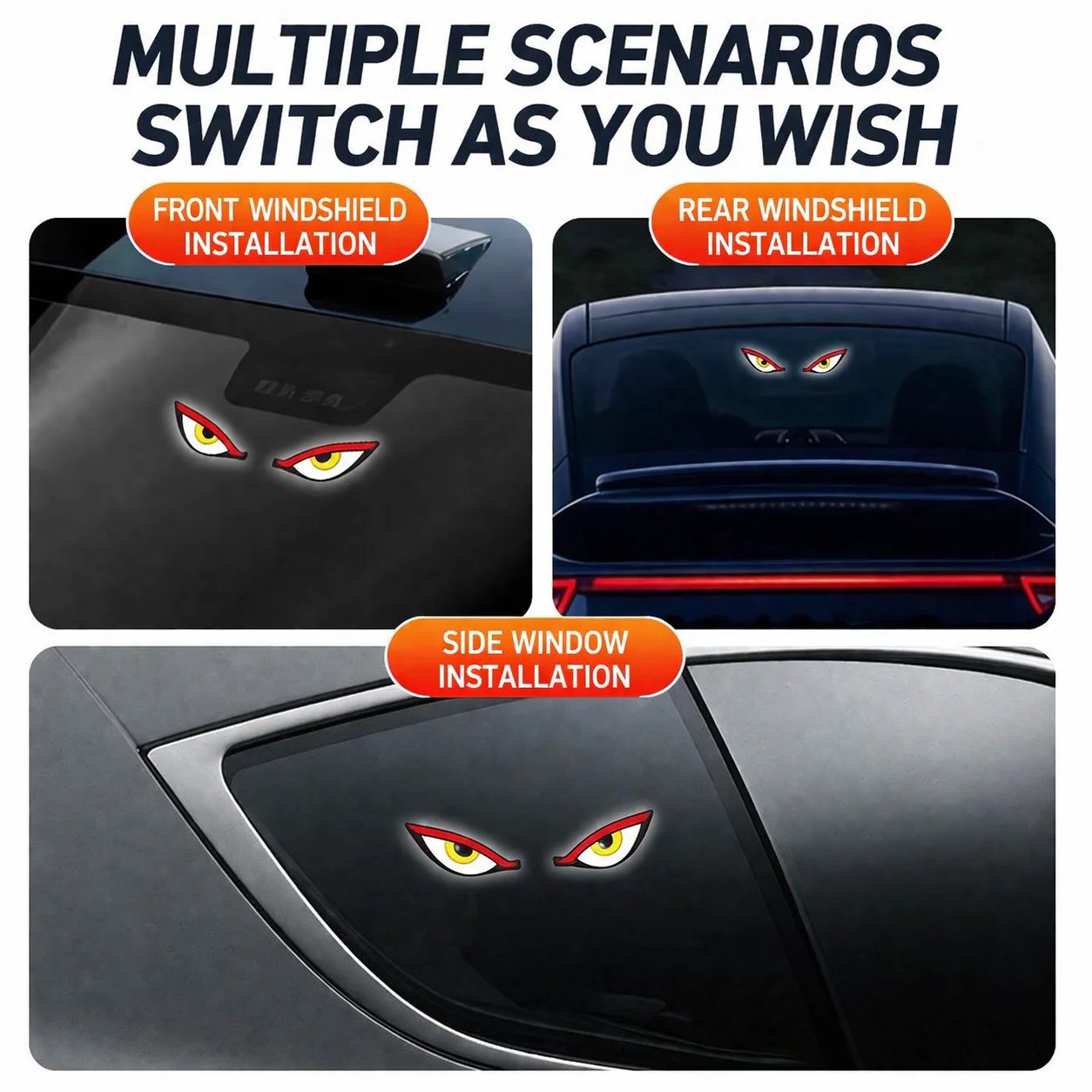 🔥Solar Demon Eye LED Car Window Light