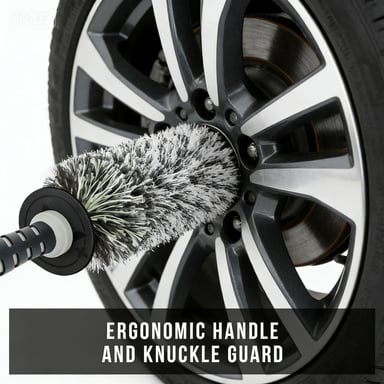 V+ Wheel Barrel Brush, Cleaning Brush for Wheels, 1 Pack