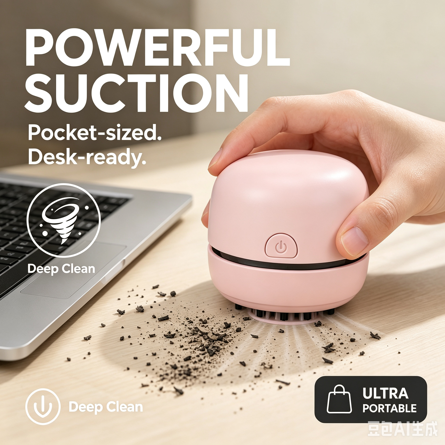 Portable Mini Desk Vacuum Cleaner