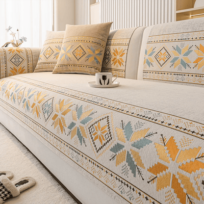 🌸 Non-Slip Bohemian Chenille Sofa Cushion Cover – Soft, boho pattern & machine washable – Non-slip backing, fits most sofas – perfect for cozy home decor or pet-friendly spaces 🐾