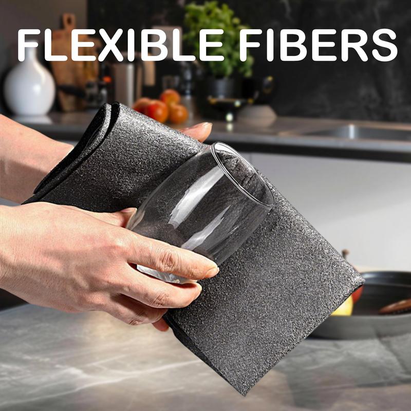 🎁Today's Special £1.2 Each🔥10 Counts Thickened Magic Cleaning Cloth, Microfiber Streak Free Cloth, Reuseable Magic Fiber Towels Rags