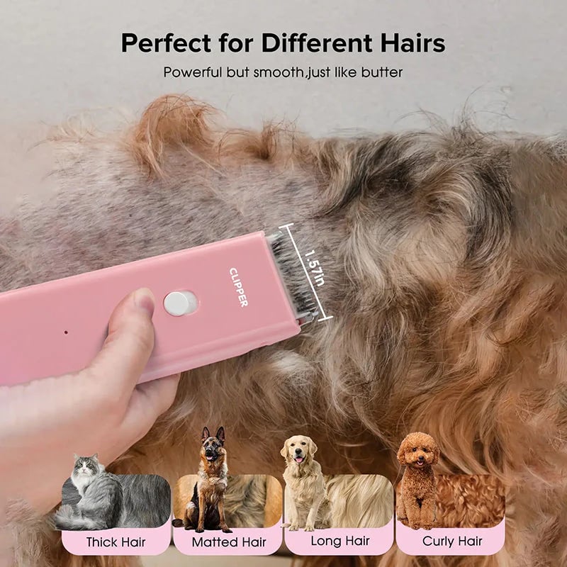 🐾 LIMITED-TIME ! ✨ Quiet Cordless Pet Clipper – Ceramic Blade, IPX7, 90 Min Runtime 🐶