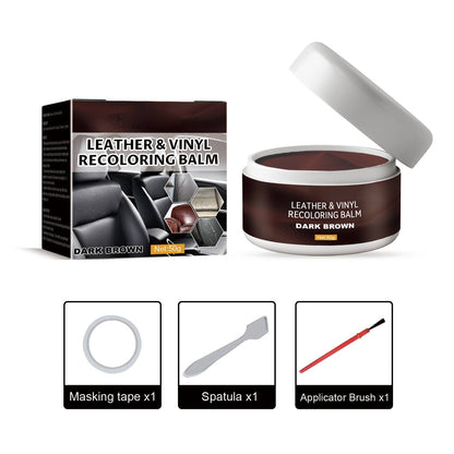 🔥Leather & Vinyl Recoloring Balm Kit – Restore Faded Seats, Sofas & Shoes