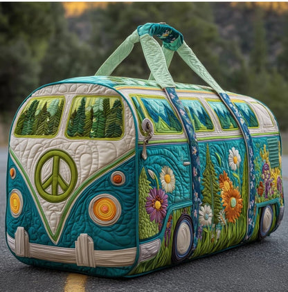 🔥Last Day 49% OFF -🚌👜Hippie Van Quilted Duffle Bag