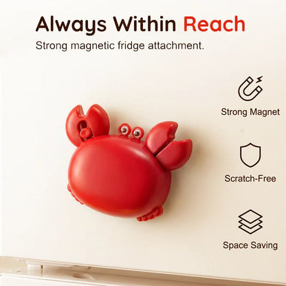 🦀 3-in-1 Magnetic Crab Multitool – Bottle Opener, Box Cutter, and Mini Scissors for the Kitchen