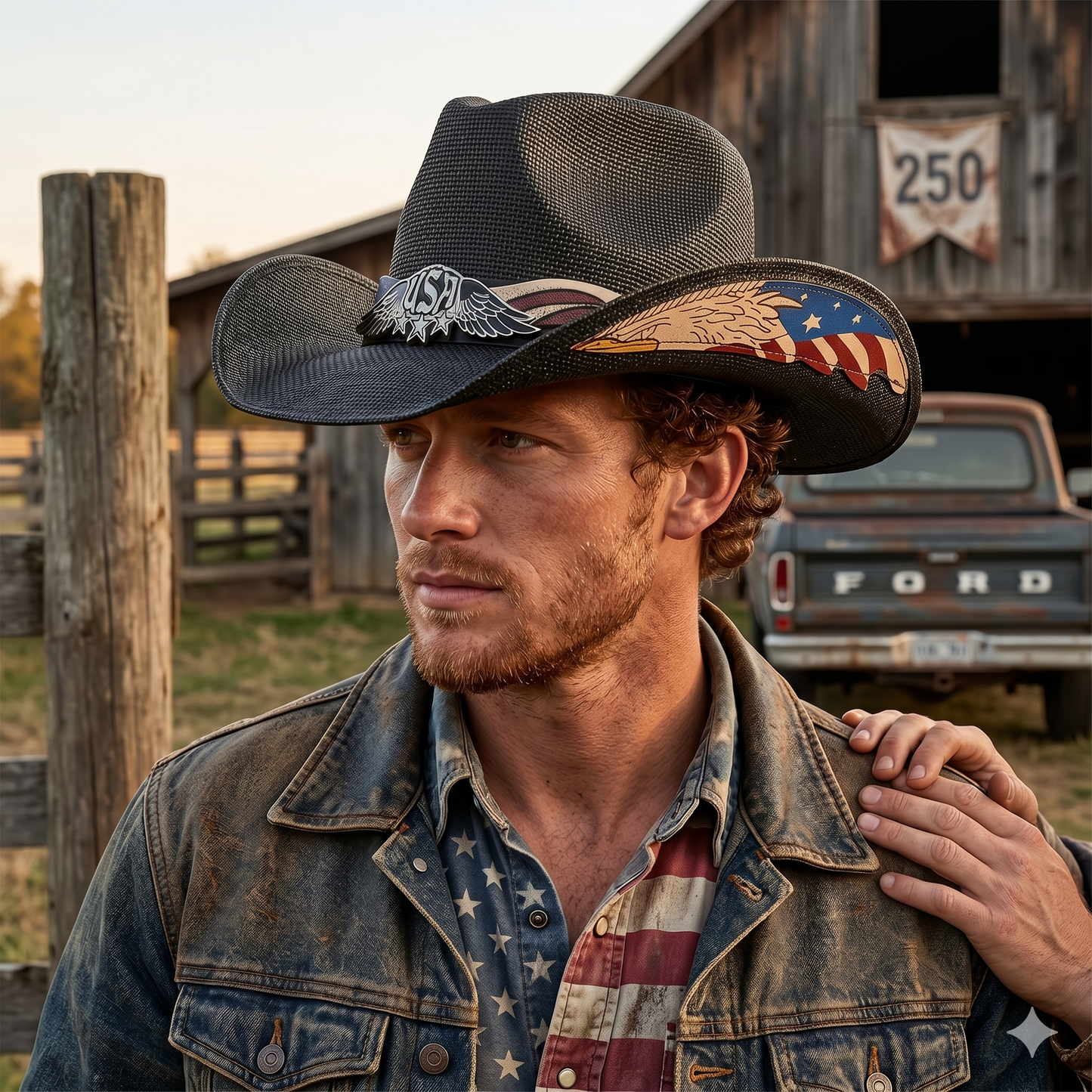 America 250 Patriot Cowboy Hat - Celebrate America's 250th Anniversary With Strength, Freedom & Pride-9 colors😍