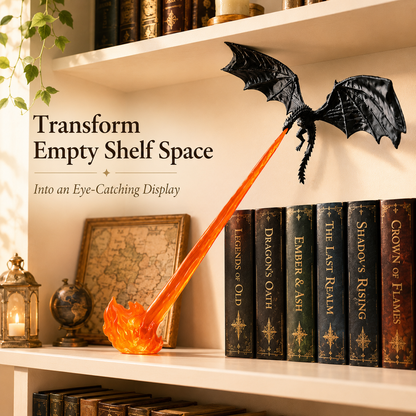 🚚 Buy 2 Get Free Shipping 🚚 🐉 3D Dragon Flame Bookshelf Nook Light