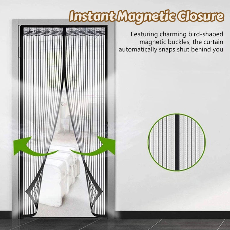 Magic Mesh Summer Magnetic Mosquito Screen Door Curtain