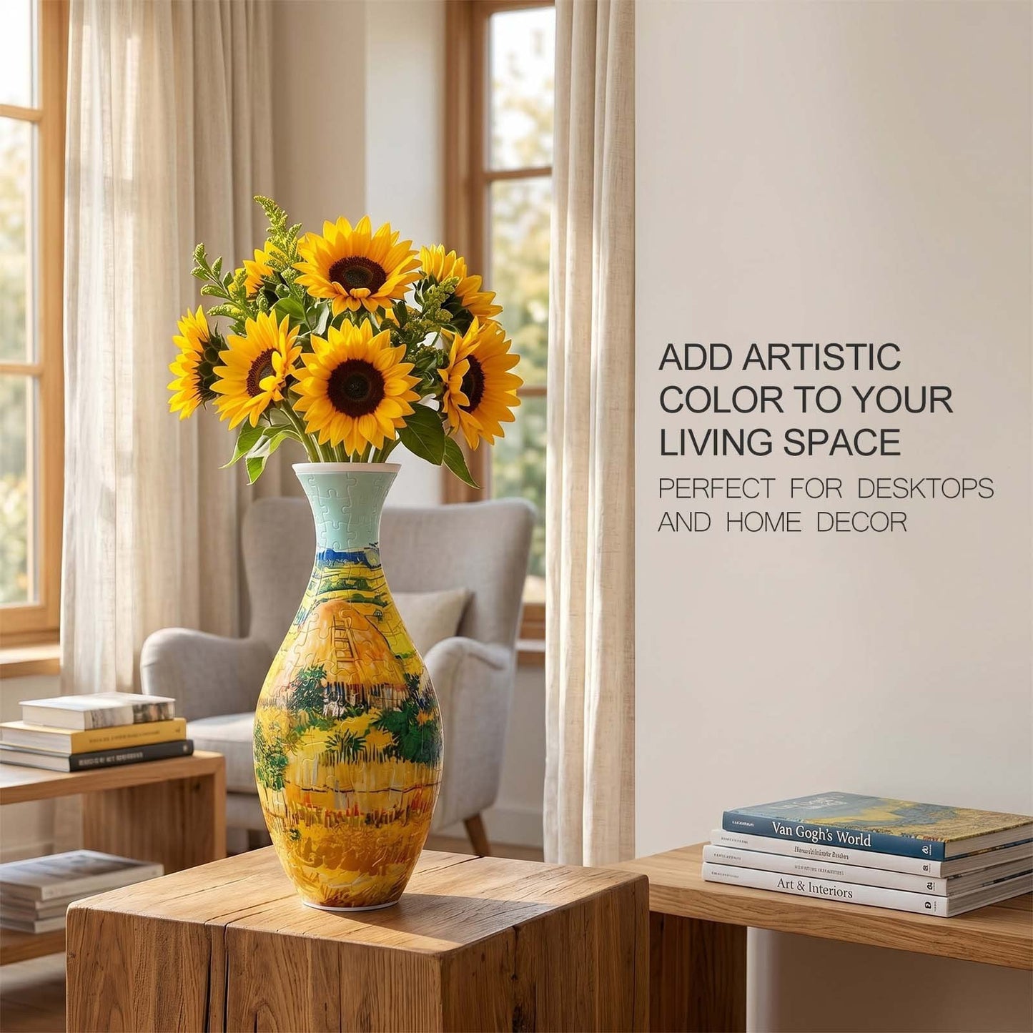 3D Puzzle Vase for Adults, Jigsaw Puzzle Vase for Flower