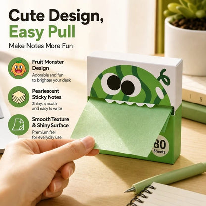 Transparent Pull-Out Sticky Notes (12 Boxes, 960 Sheets Total)