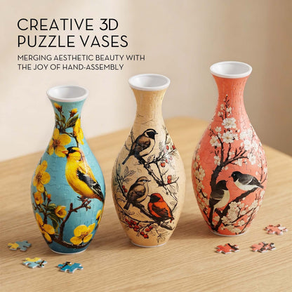 3D Puzzle Vase for Adults, Jigsaw Puzzle Vase for Flower