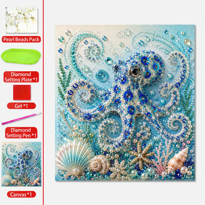 🔥 Last Day 57% OFF - 🌊✨ Ocean Theme Pearl Art DIY Kit – Relaxing DIY Craft to Create Stunning Coastal Artwork