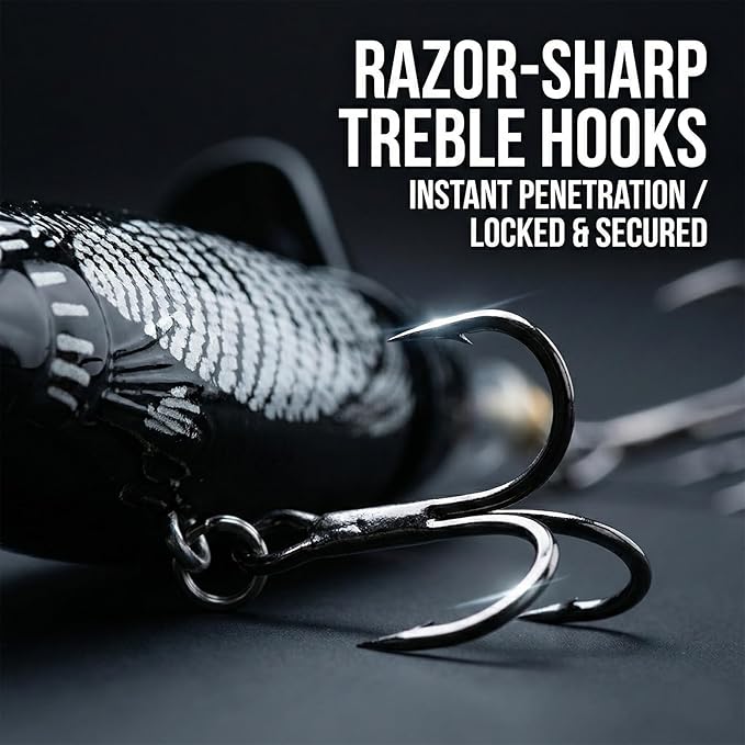 🦈 Elite Surface Predator: Multi-Jointed 360° Rotating Tail Lure
