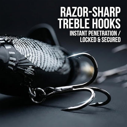 🦈 Elite Surface Predator: Multi-Jointed 360° Rotating Tail Lure