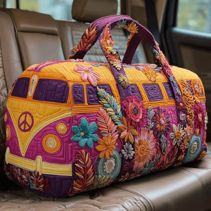 🔥Last Day 49% OFF -🚌👜Hippie Van Quilted Duffle Bag