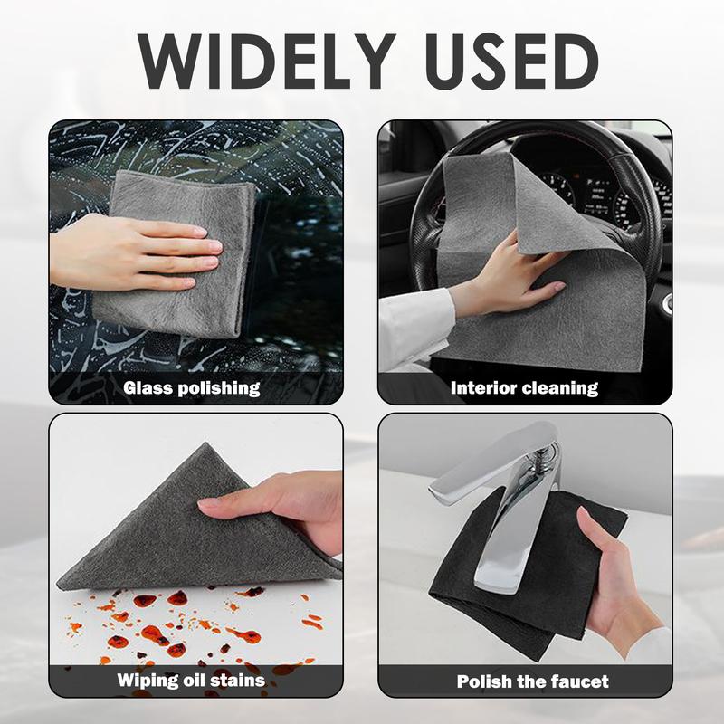 🎁Today's Special £1.2 Each🔥10 Counts Thickened Magic Cleaning Cloth, Microfiber Streak Free Cloth, Reuseable Magic Fiber Towels Rags