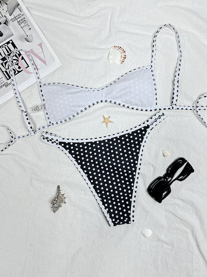Backless Tie-Up Sexy Two-Piece Bikini Swimsuit
