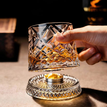 ✨ Diamond Cut Spinning Glass | Elevate Your Home Bar Experience 🏅
