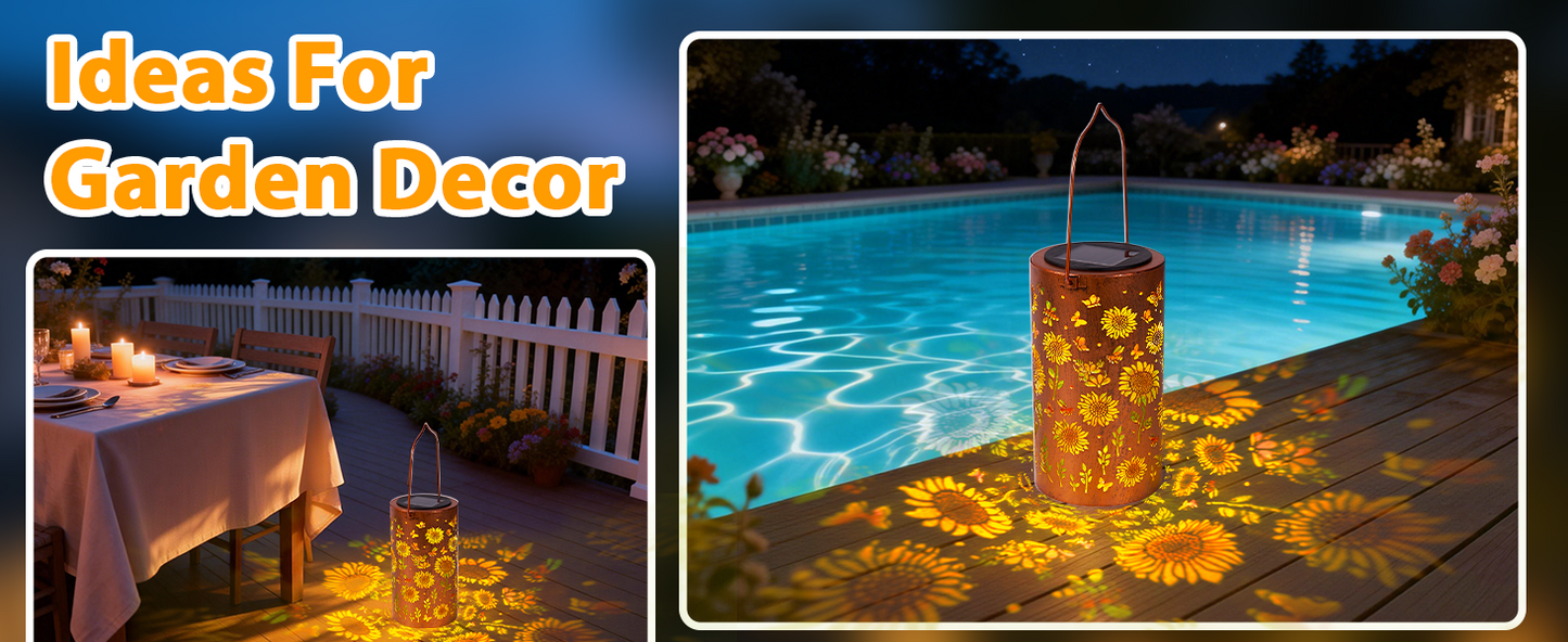 🔥HOT SALE 49% OFF-🌞Colorful Sunflower Glow Solar Garden Lantern