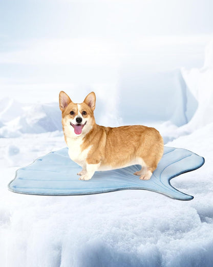 🧊Ice Silk Pet Cooling Mat, Washable Breathable Cooling Pad For Dogs Cats, Non-Slip Summer Heat Relief Bed For Indoor Travel