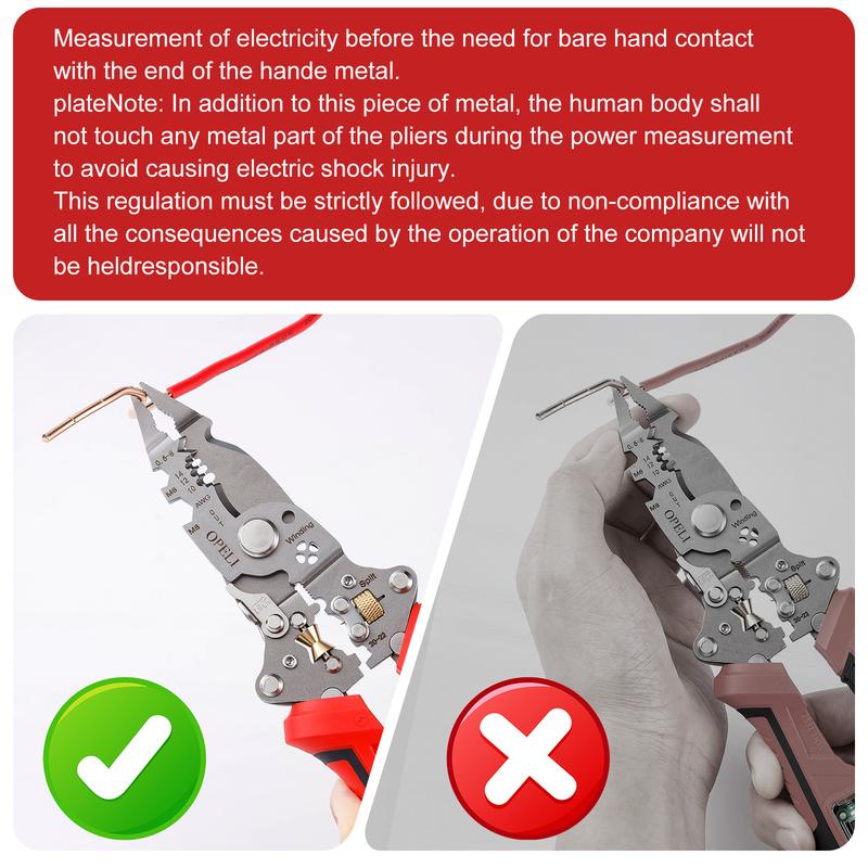 ⚡10-in-1 Wire Stripper Pliers With Voltage Tester | All-in-One Electrician Repair Tool