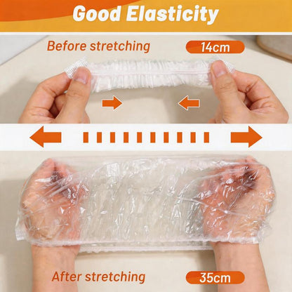 🍓 Elastic Food Fresh-Keeping Covers 🥗 Food-Grade Stretch Lids for Bowls, Plates, Fruits & Leftovers