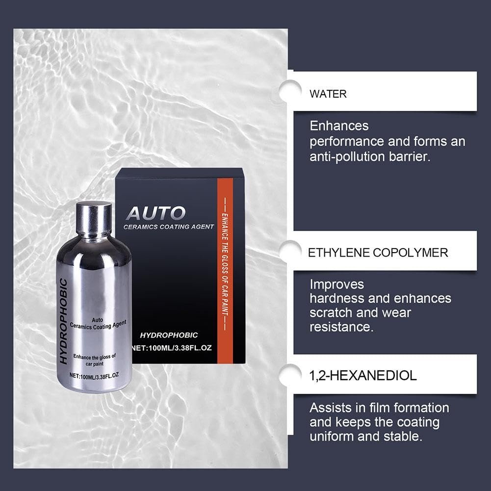 Auto Ceramics Coating Light Ceramic Coating for Cars, Long-Lasting Shine & Protection, Easy to Apply
