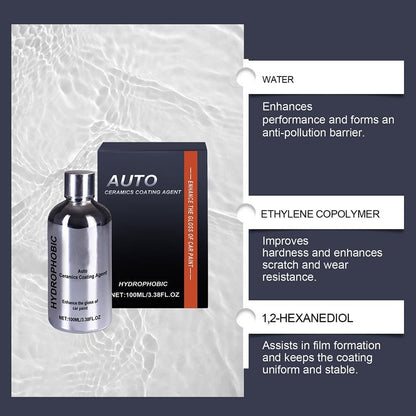 Auto Ceramics Coating Light Ceramic Coating for Cars, Long-Lasting Shine & Protection, Easy to Apply