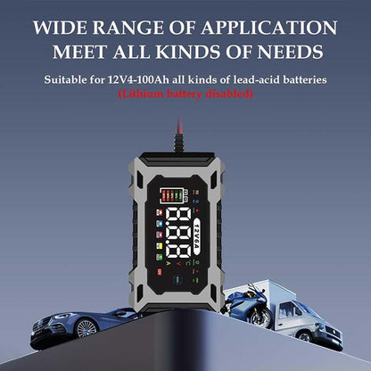 🔌🚗12V/24V Smart Battery Charger, Maintainer & Trickle Charger🔋