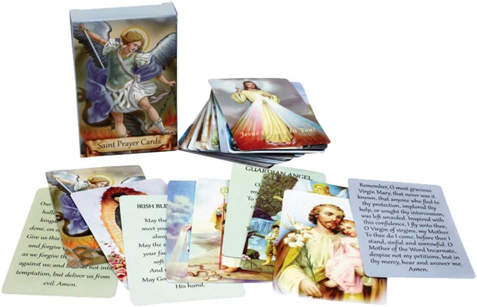 🙏Catholic Faux Leather Holy Card Holder – Pocket Prayer Card Organizer with Snap Closure🎁