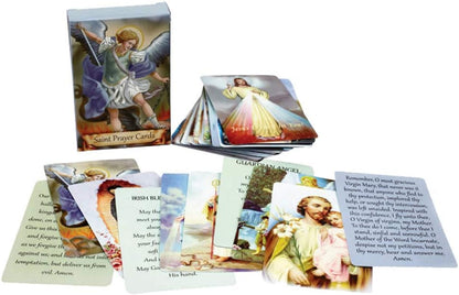 🙏Catholic Faux Leather Holy Card Holder – Pocket Prayer Card Organizer with Snap Closure🎁