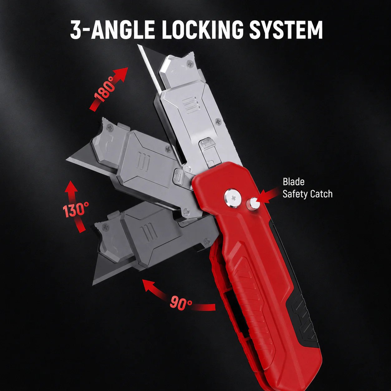 🔪✨2-in-1 Foldable Utility Knife & Scraper Portable Razor Scraper for Sticker Glue Paint Glass Tile Cleaning