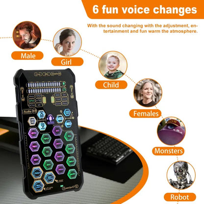 SK9 Wired Small Handheld Live Sound Card Set
