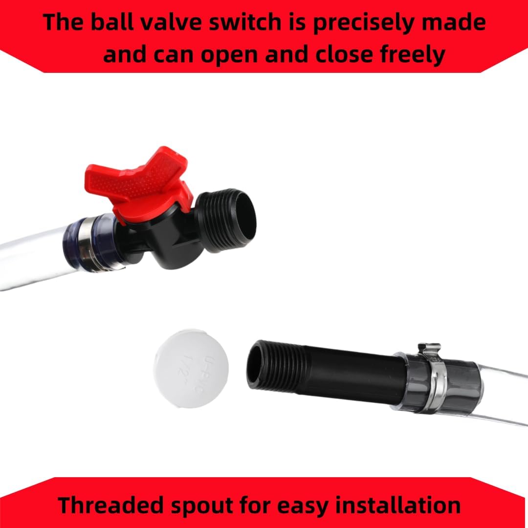 Deluxe Racing Fuel Hose with Ball Valve Shut Off⛽