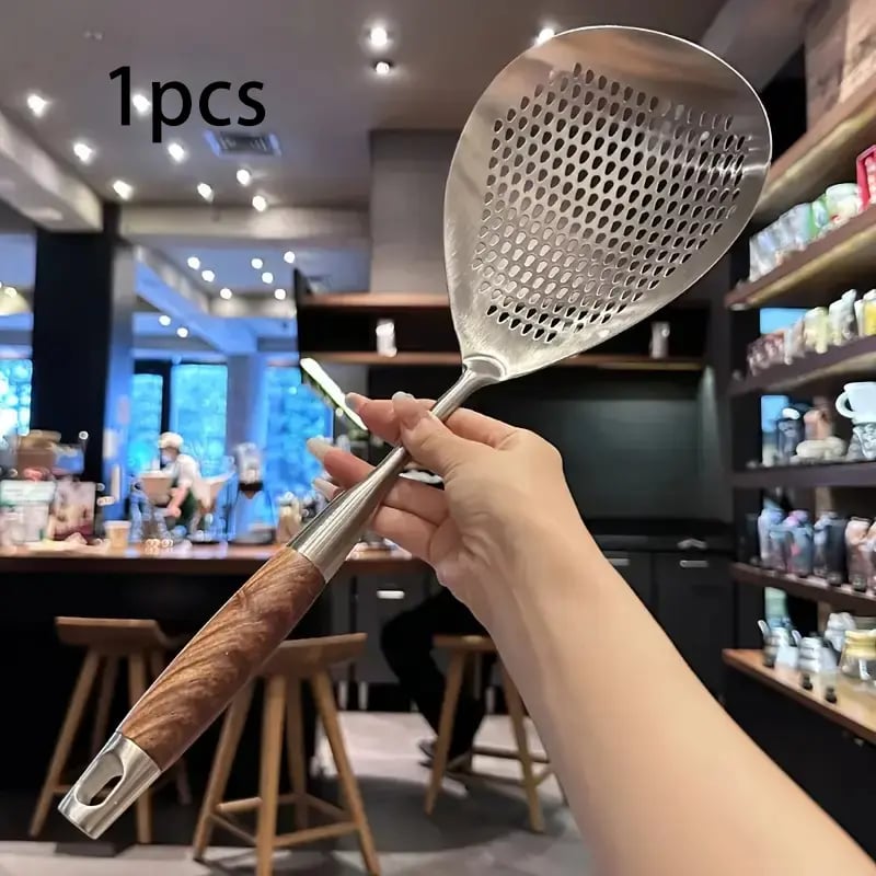 Fine Mesh Stainless Steel Colander - 2026 Upgraded Version Ultra-Fine Filter Mesh with Handle, Oil Filter Spoon, Food Strainer for Kitchen