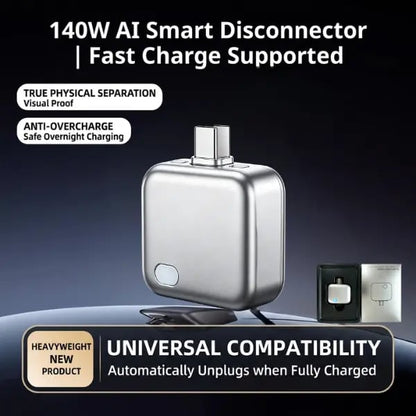 🏆 50K+ SOLD!🔥2026 Fast 140W Charger with AI Smart Auto Power-off