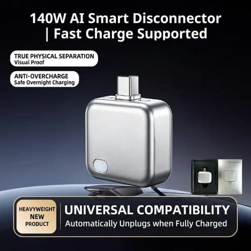 🏆 50K+ SOLD!🔥2026 Fast 140W Charger with AI Smart Auto Power-off