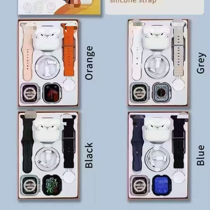 🔥Hot Sale X9 Smart Watch Unique Combination Pack | Smart Watch + TWS Earphones + Full Charging Accessories