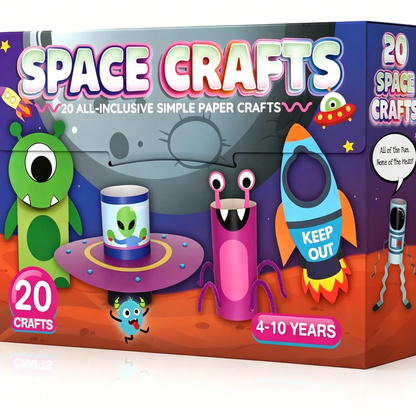🎨❤️ 20 Princess & Unicorn Crafts in a Box – Fun Mess-Free DIY Kit for Kids Ages 3–8