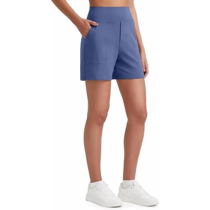 Women's High-Waisted Athletic Bermuda Shorts with Pockets – Running, Yoga, Summer Casual Activewear(Buy 2 Free Shipping)