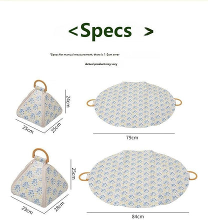 🌿 Foldable Waterproof Picnic Blanket with Carry Handle – Thick Padded Outdoor Mat for Beach, Camping & Travel