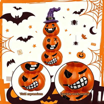 Halloween Spooky Pumpkin-Head Resin Ornament🎃