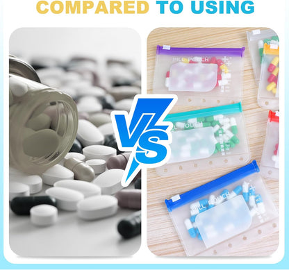 📌 Waterproof Pill Organizer-Large BPA-Free Weekly Medicine Organizer💊