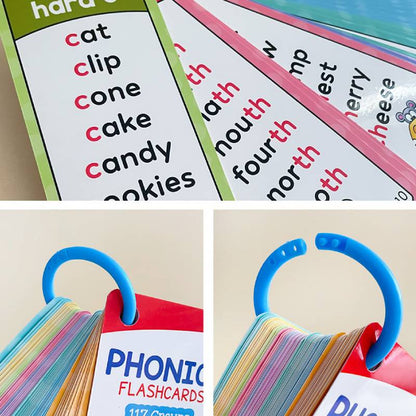 🎁🔥Phonics Word Cards 117 Sound Groups 900+ Rhyming Words Preschool English Discovery Joy