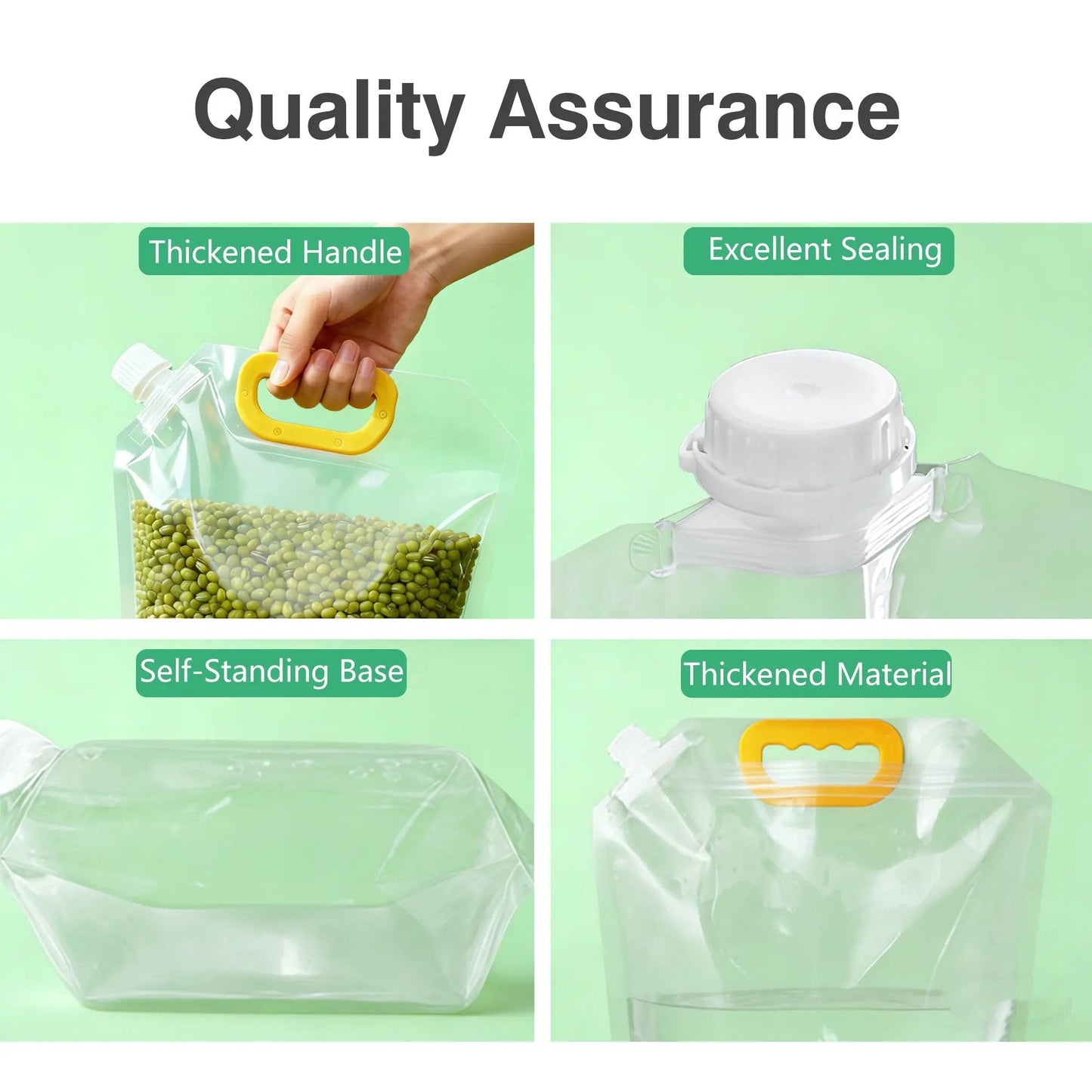 5 Counts Reusable Food Sealed Bags