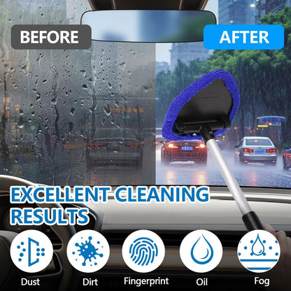 ⏰Final 3 Hours  : Microfiber Car Windshield Cleaning Tool with Extendable Handle