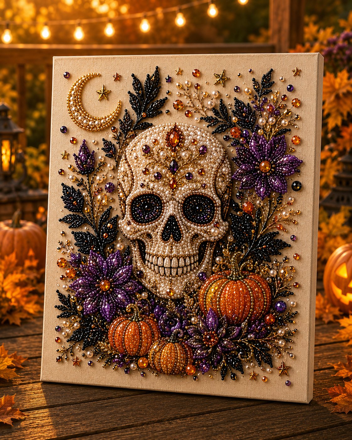 🔥Last Day 49% OFF - 👻✨Halloween Ghost Pearl Art DIY Kit