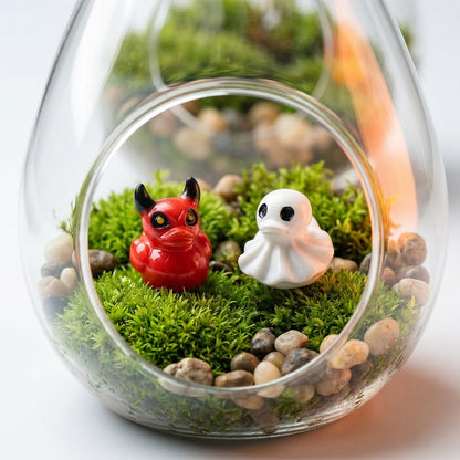 Mini Halloween Devil Duck Decor