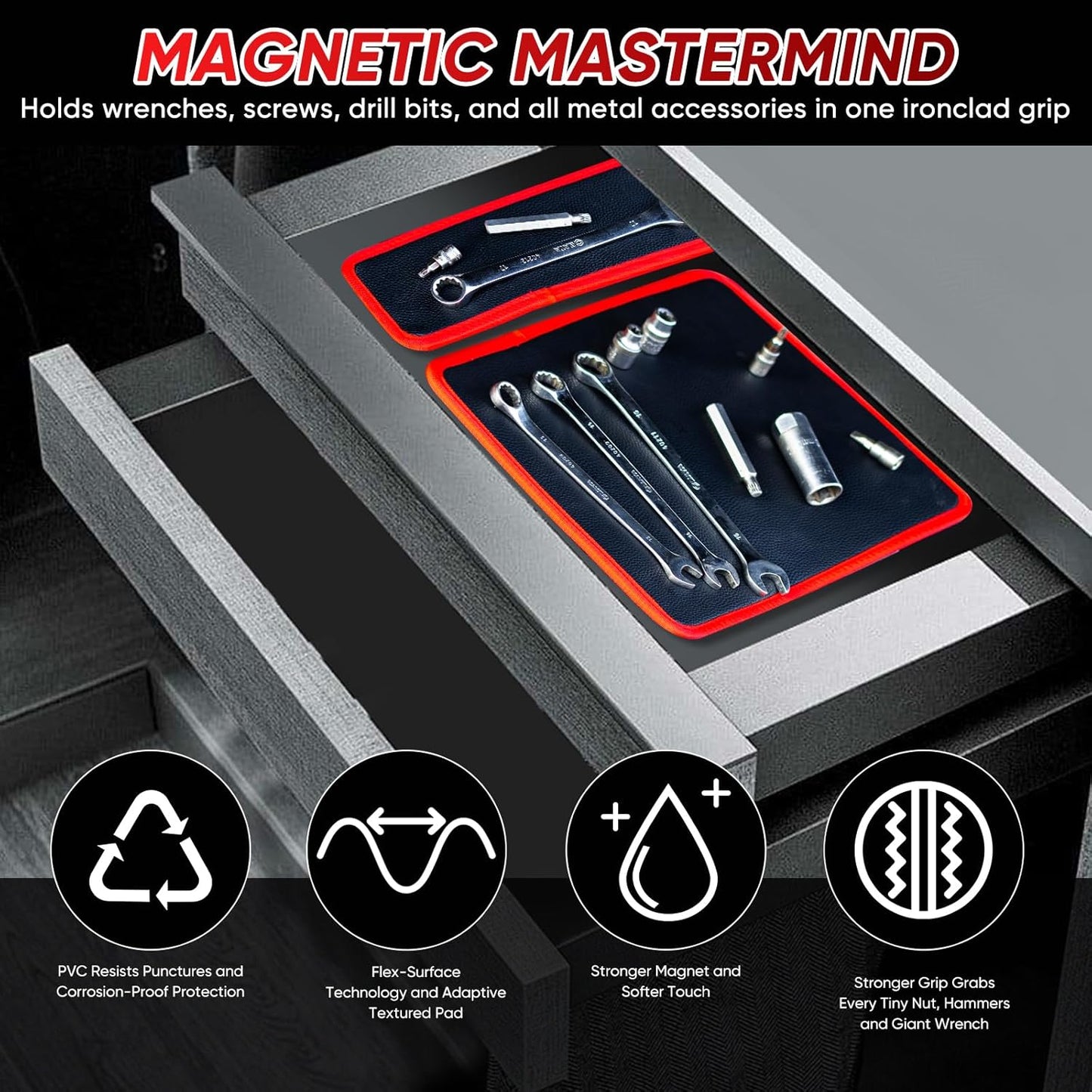 Flexible Magnetic Tool Mat – Keep Every Tool Exactly Where It Should Be