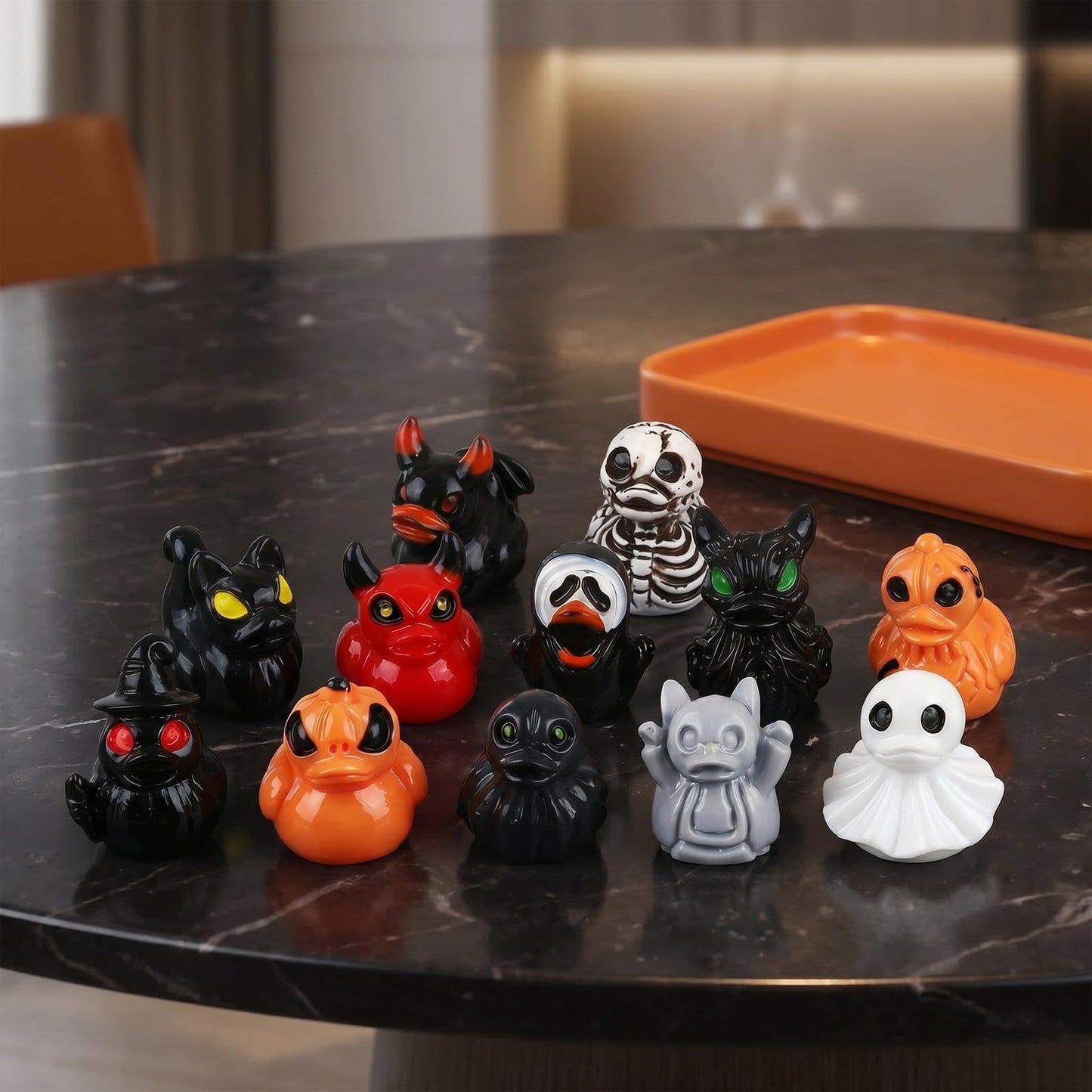 Mini Halloween Devil Duck Decor